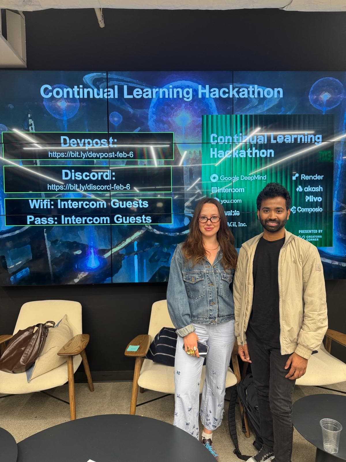 At the Continual Learning Hackathon in San Francisco